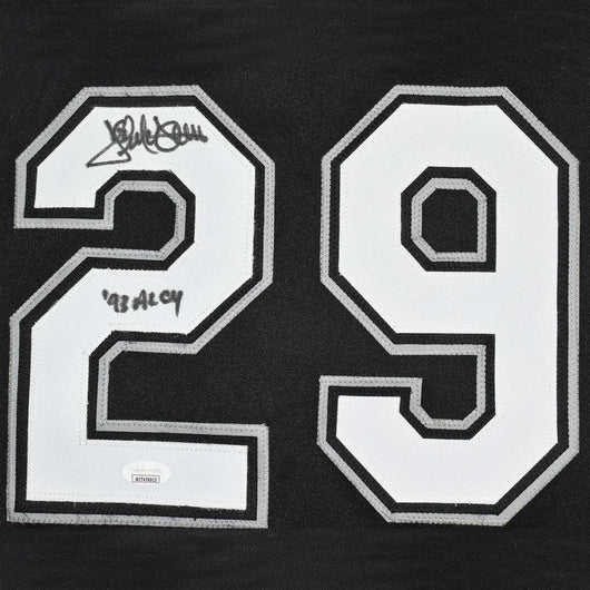 Jack McDowell Signed 93 AL CY Inscription Chicago Black Baseball Jersey (JSA)