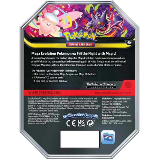 Pokémon TCG: Mega Moonlit Tin (Chaos Rising)