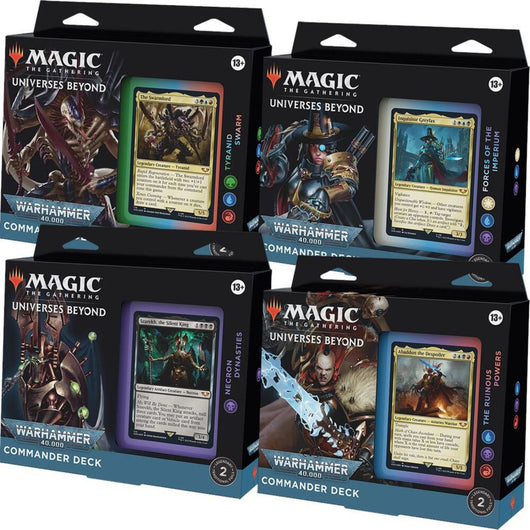 Magic The Gathering Universes Beyond Warhammer 40k Commander Deck Display (4 Decks)