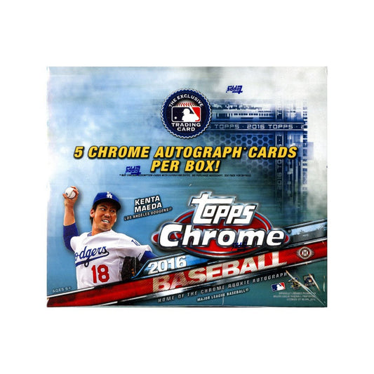 2016 Topps Chrome Baseball Jumbo Box