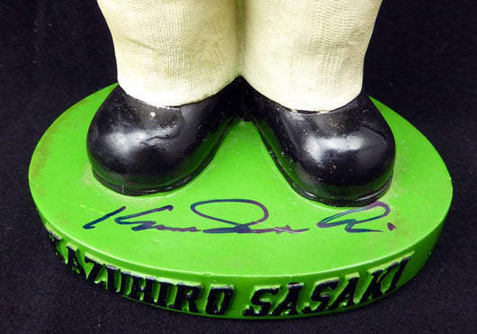 Kazuhiro Sasaki Autographed Seattle Mariners Bobblehead Beckett BAS #I11625