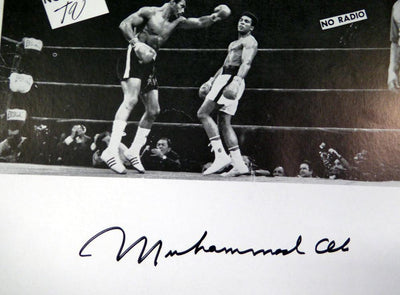 Muhammad Ali Autographed 15x19 Fight Poster Photo PSA/DNA #AB11583