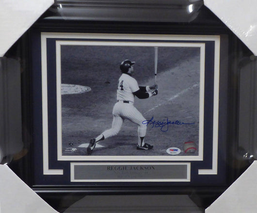Reggie Jackson Autographed Framed 8x10 Photo New York Yankees PSA/DNA Stock #154877
