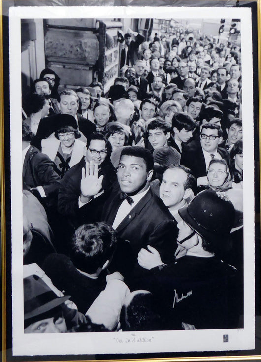 Muhammad Ali Autographed Framed 35x45 Photo 1966 One In A Million #/275 Beckett BAS #A53348