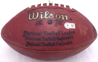 Orlando Pace Autographed NFL Leather Football St. Louis Rams (Flat) Beckett BAS #BH014818