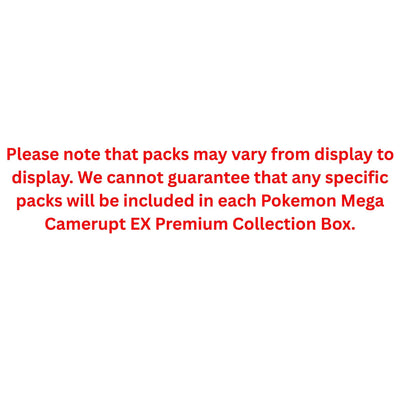 Pokemon Mega Camerupt Ex Premium Collection Box