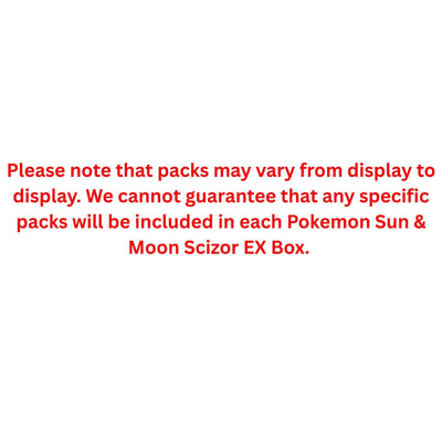 Pokemon Sun & Moon Scizor Ex Box