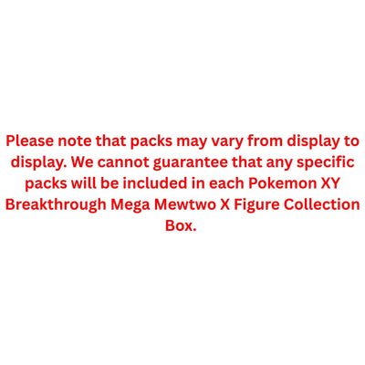 Pokemon XY Breakthrough Mega Mewtwo X Figure Collection Box