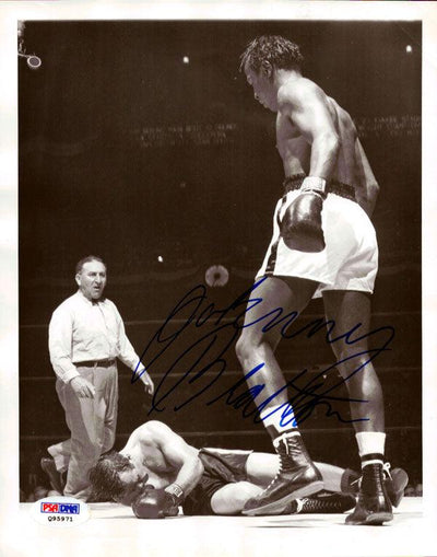Johnny Bratton Autographed 7x9 Wire Photo PSA/DNA #Q95971