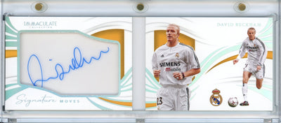 2021 Panini Immaculate David Beckham Signature Moves Booklet /25 Real Madrid