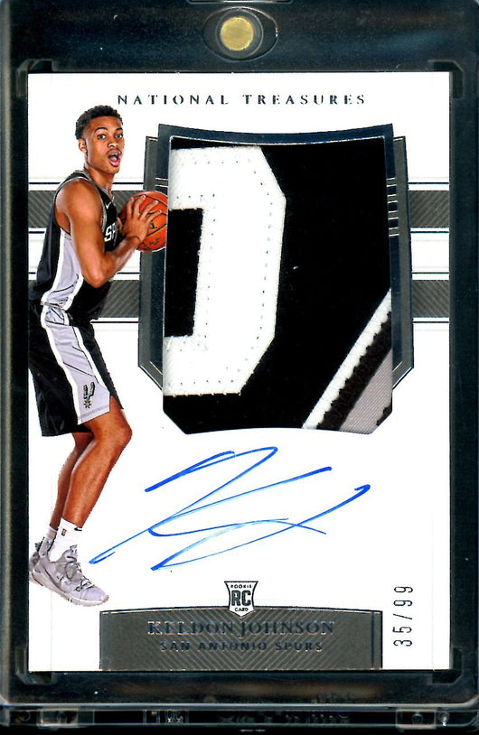 2019/20 Panini National Treasures Keldon Johnson Rookie True RPA /99 Spurs
