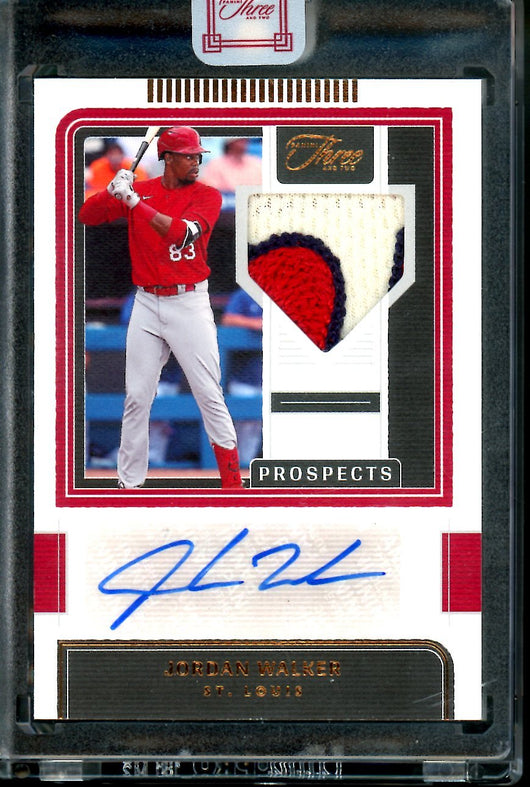 2022 Panini Three & Two Jordan Walker Patch Auto /3 Cardinals