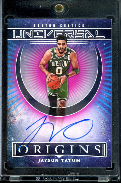 2022/23 Panini Origins Jayson Tatum Universal Auto Pink /25 Celtics
