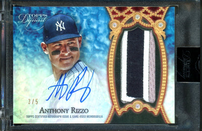 2022 Topps Dynasty Anthony Rizzo Patch Auto /5 Yankees