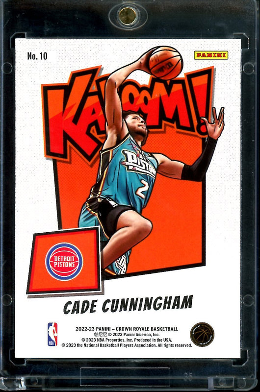 2022/23 Panini Crown Royale Cade Cunningham Kaboom SSP Pistons