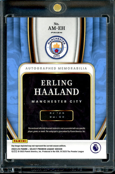 2022/23 Panini Select Erling Haaland Patch Auto Purple /20 Manchester City