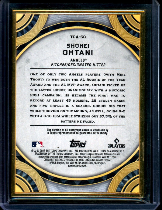 2022 Topps Transcendent Shohei Ohtani Auto /15 Angels