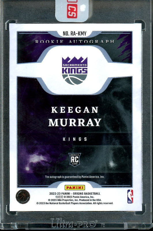 2022/23 Panini Origins Keegan Murray Rookie Auto Red /99 Kings