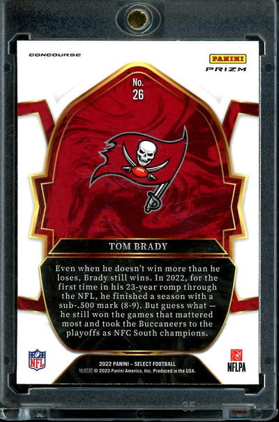 2022 Panini Select Tom Brady Zebra SSP Buccaneers
