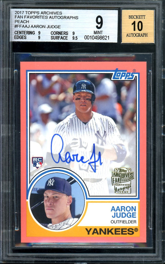 2017 Topps Archives Aaron Judge Rookie Auto /150 Yankees
