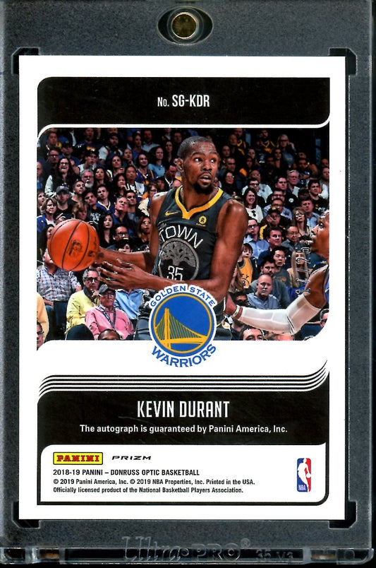 2018/19 Panini Optic Kevin Durant Signature Series Auto Pink /25 Warriors