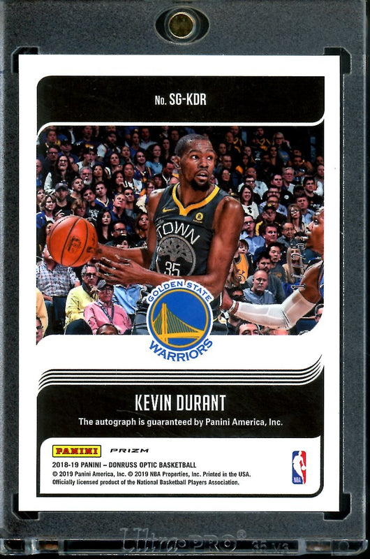 2018/19 Panini Optic Kevin Durant Signature Series Auto Pink /25 Warriors