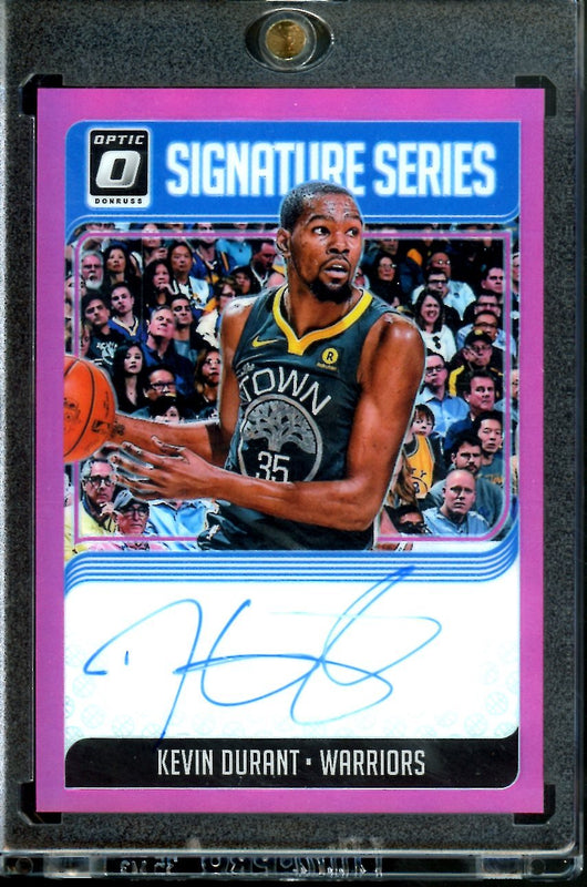 2018/19 Panini Optic Kevin Durant Signature Series Auto Pink /25 Warriors