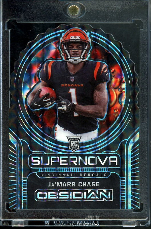 2021 Panini Obsidian Ja'Marr Chase Rookie Supernova 1/1 Bengals