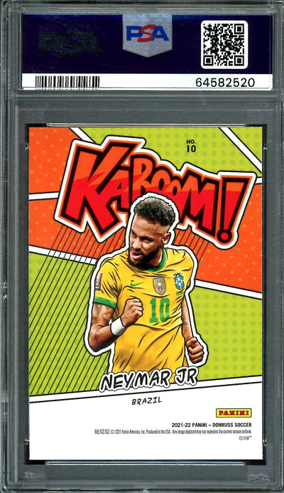 2021/22 Panini Donruss Naymar Jr. Kaboom SSP PSA 9 Brazil