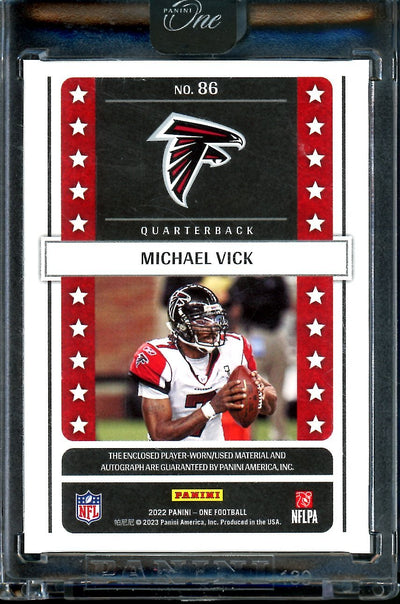 2022 Panini One Michael Vick Lonestar Patch Auto 1/1 Falcons