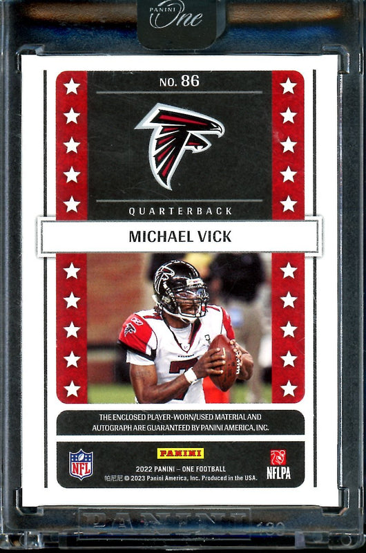 2022 Panini One Michael Vick Lonestar Patch Auto 1/1 Falcons