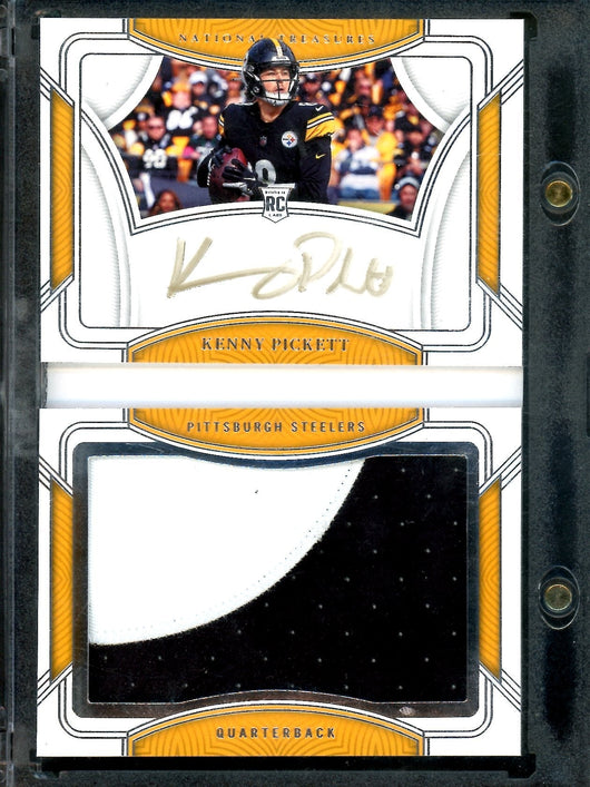 2022 Panini National Treasures Kenny Pickett Rookie Jumbo Booklet RPA /99 Steelers