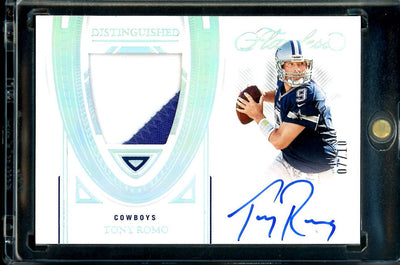 2022 Panini Flawless Tony Romo Distinguished Patch Auto /10 Cowboys