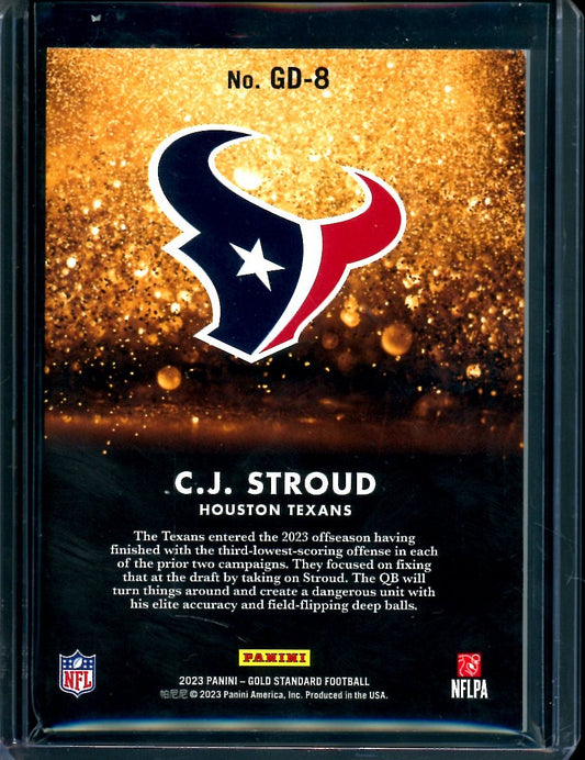 2023 Panini Gold Standard C.J. Stroud Rookie Gold Dust /24 Texans
