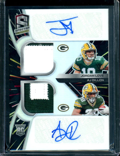 2020 Panini Spectra Jordan Love/AJ Dillon Dual Rookie RPA /30 Packers