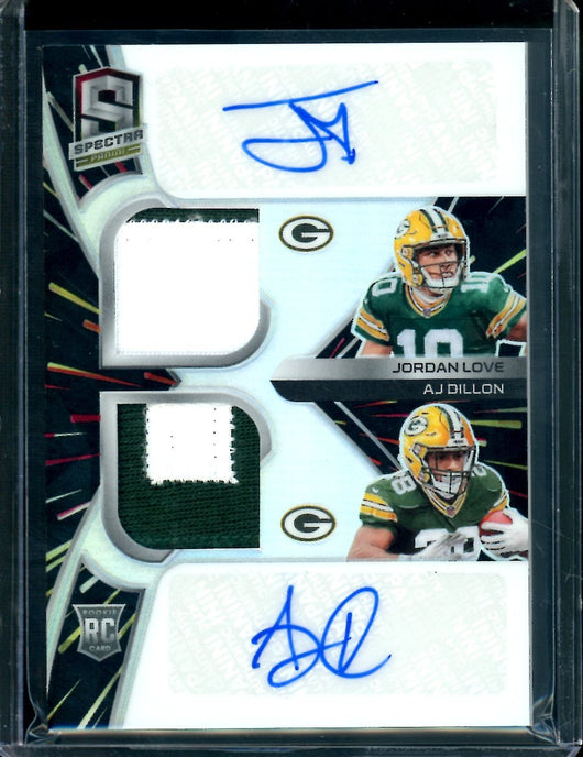 2020 Panini Spectra Jordan Love/AJ Dillon Dual Rookie RPA /30 Packers