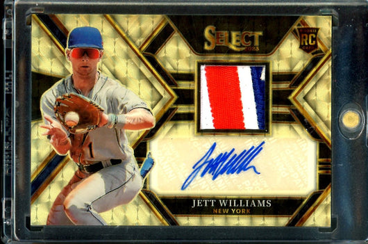 2023 Panini Select Jett Williams Rookie Superfractor RPA 1/1 Mets