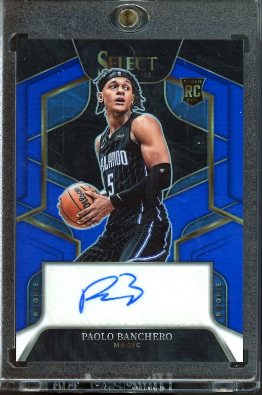 2022/23 Panini Select Paolo Banchero Blue Autograph /49 Magic