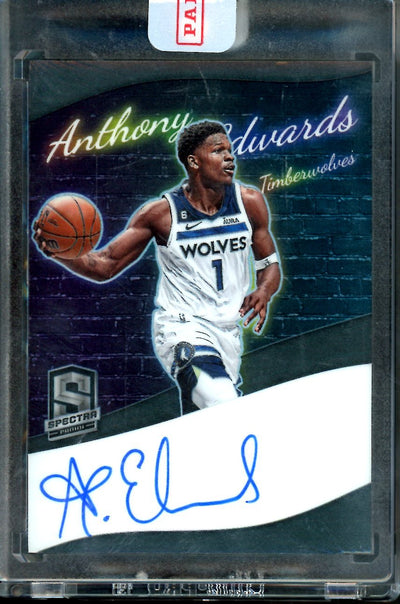 2022/23 Panini Spectra Anthony Edwards Colorgraphs Auto /75 Timberwolves