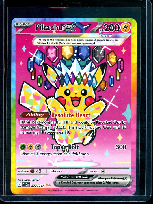 2026 Pokemon Ascended Heroes Pikachu EX 277/217