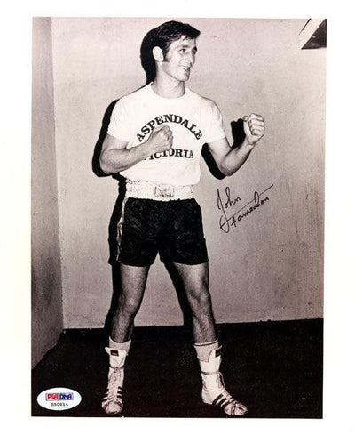 Johnny Famechon Autographed 8x10 Photo PSA/DNA #S50814