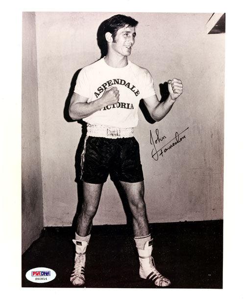 Johnny Famechon Autographed 8x10 Photo PSA/DNA #S50814