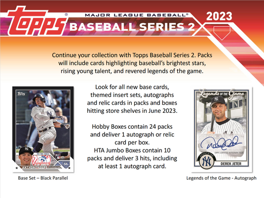 2023 Topps Series 2 Baseball Jumbo 6 Box Case