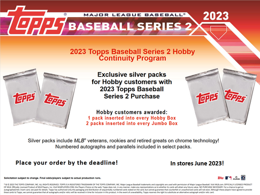 2023 Topps Series 2 Baseball Jumbo 6 Box Case