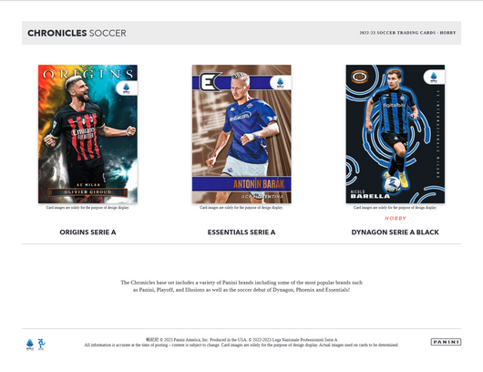 2022-23 Panini Chronicles Soccer Hobby 12 Box Case
