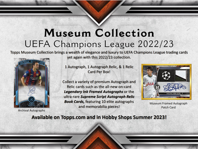 2022-23 Topps UEFA Champions League Museum Collection Soccer 12 Box Case
