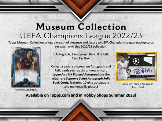 2022-23 Topps UEFA Champions League Museum Collection Soccer 12 Box Case