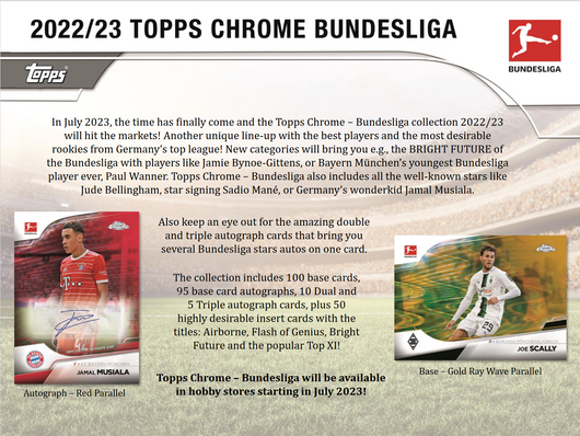 2022-23 Topps Chrome Bundesliga Soccer Hobby 12 Box Case