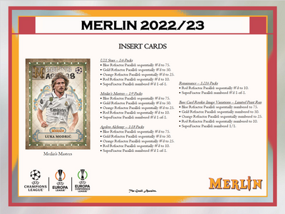 2022-23 Topps UEFA Club Competitions Merlin Chrome Soccer Hobby 12 Box Case