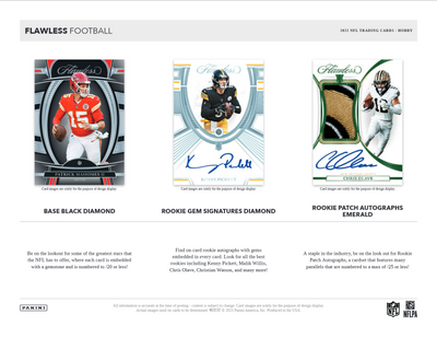 2022 Panini Flawless Football Hobby 2 Box Case